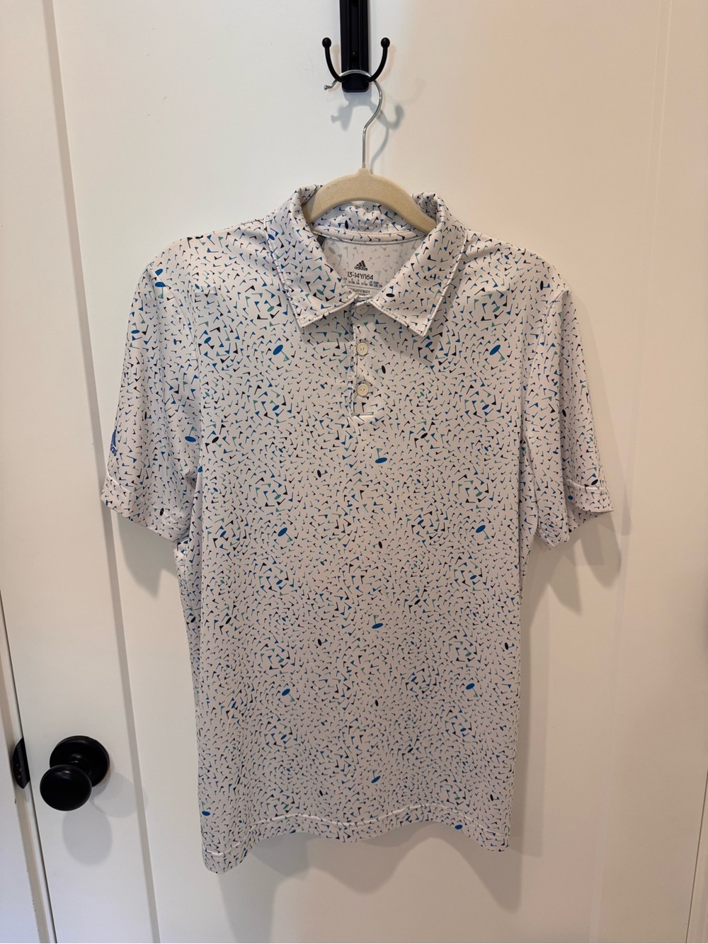 Adidas Flag Print Polo size 13-14Y